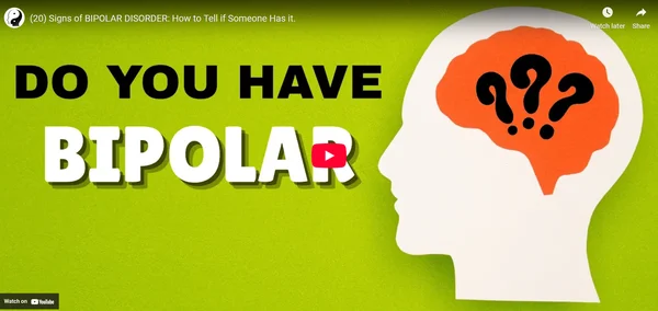 (20) Signs of BIPOLAR DISORDER: How to Tell if Someone Has it