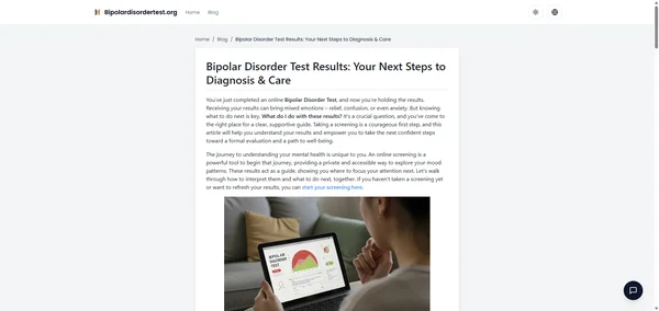Bipolar Disorder Test Results: Your Next Steps to Diagnosis & Care